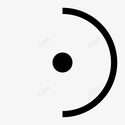 半圆线条svg_新图网 https://ixintu.com 半圆线条 icon-banyuan 线性 扁平 单色 简约