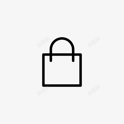 购物袋杂货袋手袋图标svg_新图网 https://ixintu.com 手袋 杂货袋 购物袋 购物袋1