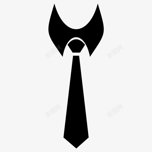 领带服装优雅图标svg_新图网 https://ixintu.com 优雅 时尚 服装 条纹 领带