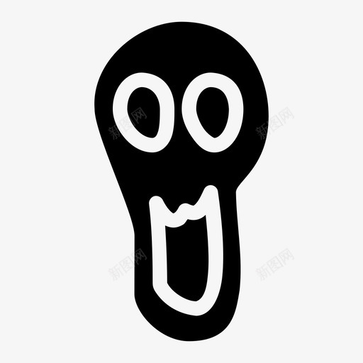 鬼魂万圣节万圣节面具图标svg_新图网 https://ixintu.com 万圣节 万圣节面具 幽灵 恐怖 鬼魂