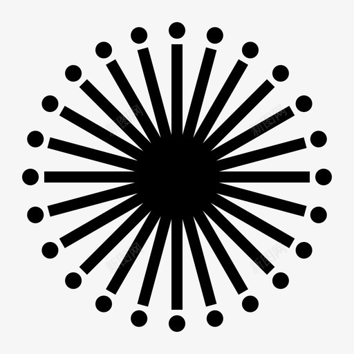 含羞草花图标svg_新图网 https://ixintu.com 含羞草 花