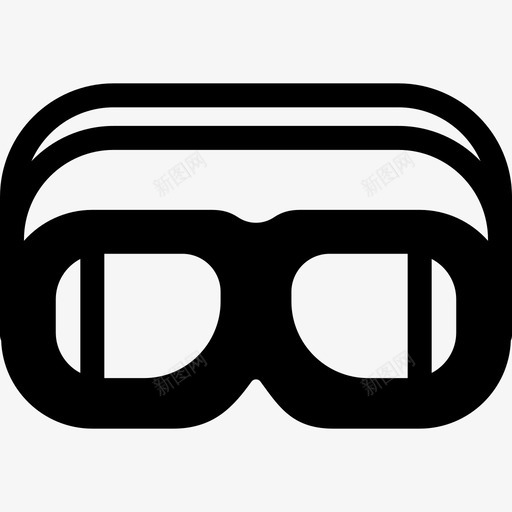 机场候机楼飞行员眼镜图标svg_新图网 https://ixintu.com 机场候机楼飞行员眼镜