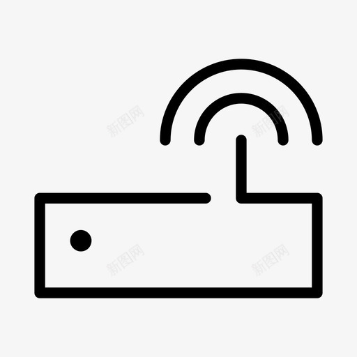 电视机顶盒图标svg_新图网 https://ixintu.com 电视机顶盒