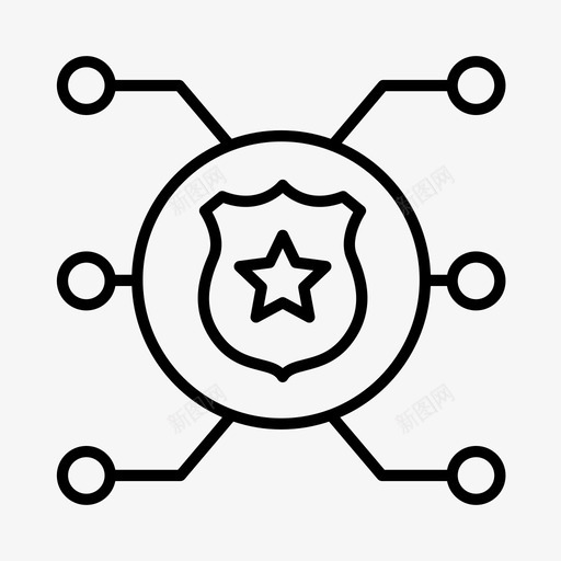 执法警察紧急服务图标svg_新图网 https://ixintu.com 执法 监狱 紧急服务 警察