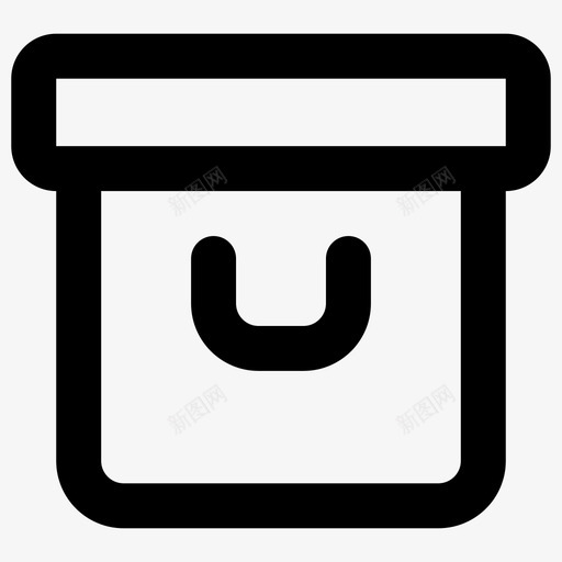 箱子档案箱储藏箱图标svg_新图网 https://ixintu.com 储藏箱 必需品行 档案箱 箱子