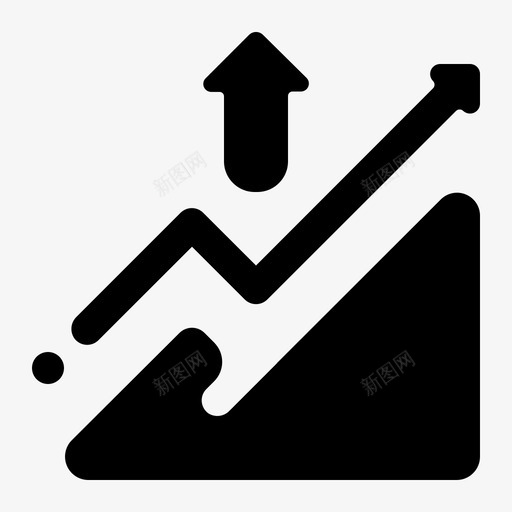 图表上升箭头图表图标svg_新图网 https://ixintu.com 上升 商业和金融循环 图表 图表上升 增加 箭头 箭头涨价