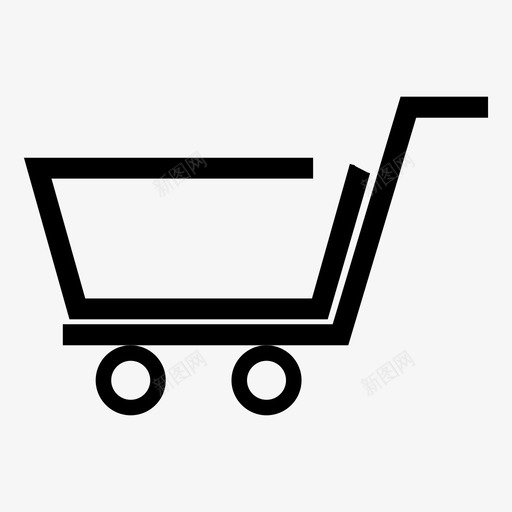 购物车购物商店图标svg_新图网 https://ixintu.com 商店 购物 购物车 贸易