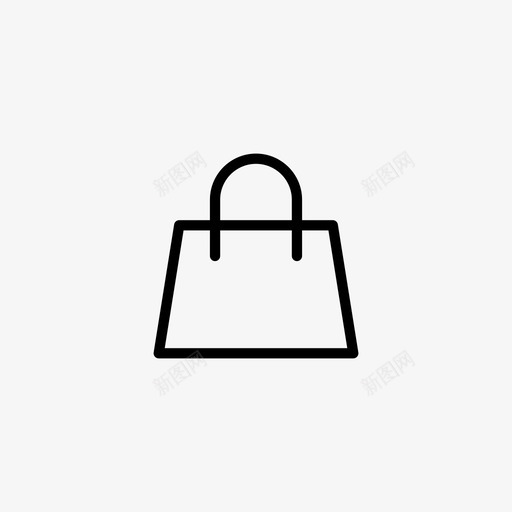 购物袋杂货袋手袋图标svg_新图网 https://ixintu.com 手袋 杂货袋 购物袋 购物袋1