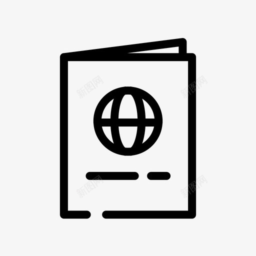 护照移民局机场图标svg_新图网 https://ixintu.com 护照 机场 移民局