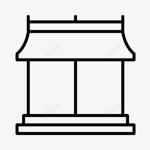 寺庙亚洲佛教图标svg_新图网 https://ixintu.com 中国 亚洲 佛教 宗教 寺庙