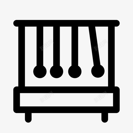 牛顿摇篮钟摆物理图标svg_新图网 https://ixintu.com 化学 天文学 牛顿摇篮 物理 生物学 科学 科学物理 钟摆