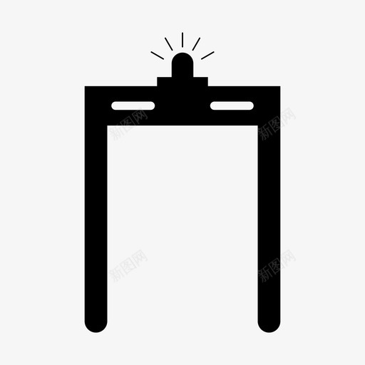 安全门通道人图标svg_新图网 https://ixintu.com 人 安全 安全门 通道 金属