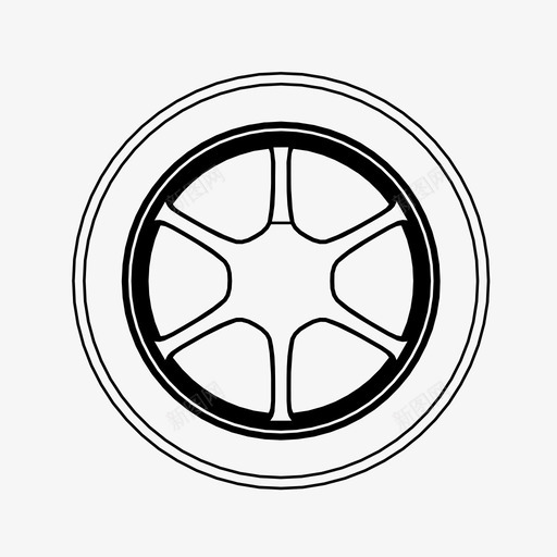 车轮汽车轮胎定制图标svg_新图网 https://ixintu.com 定制 汽车轮胎 汽车轮辋 赛车 车轮 轮毂盖 轮辋