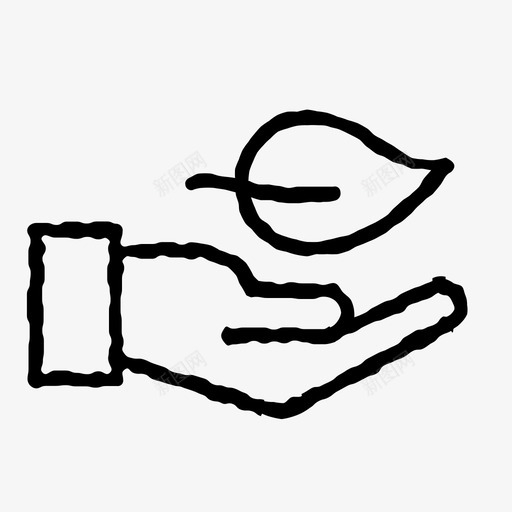 可持续发展关爱生态图标svg_新图网 https://ixintu.com 关爱 可持续发展 星球 树叶 环境 生态