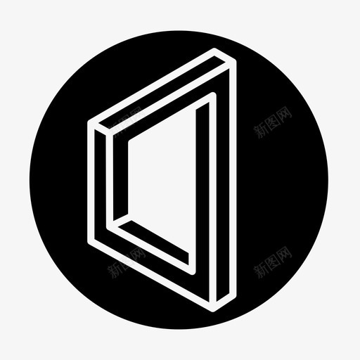 不可能的形状不可能的图形形状图标svg_新图网 https://ixintu.com 不可能的图形 不可能的形状 几何不可能的形状 形状