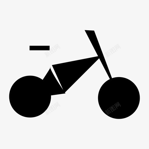 自行车汽车交通工具图标svg_新图网 https://ixintu.com 交通工具 汽车 自行车 车辆