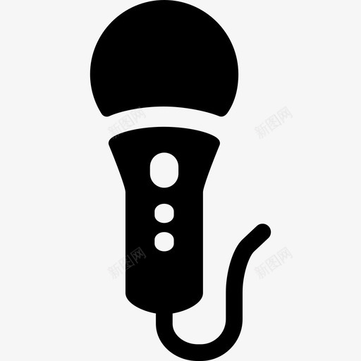 带有线电视音乐扩音器和麦克风的麦克风图标svg_新图网 https://ixintu.com 带有线电视 扩音器和麦克风的麦克风 音乐
