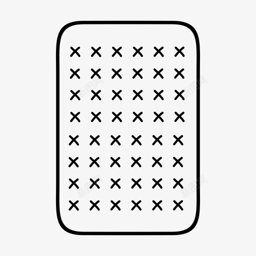 白色床垫床上用品图标svg_新图网 https://ixintu.com 床上用品 白色床垫