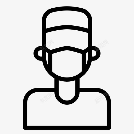 医生化身男人图标svg_新图网 https://ixintu.com 化身 医生 手术 男人