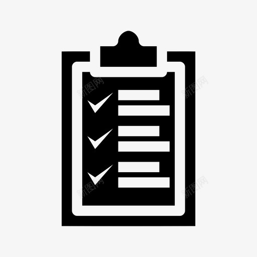 剪贴板数据信息文件图标svg_新图网 https://ixintu.com 剪贴板 数据信息 文件