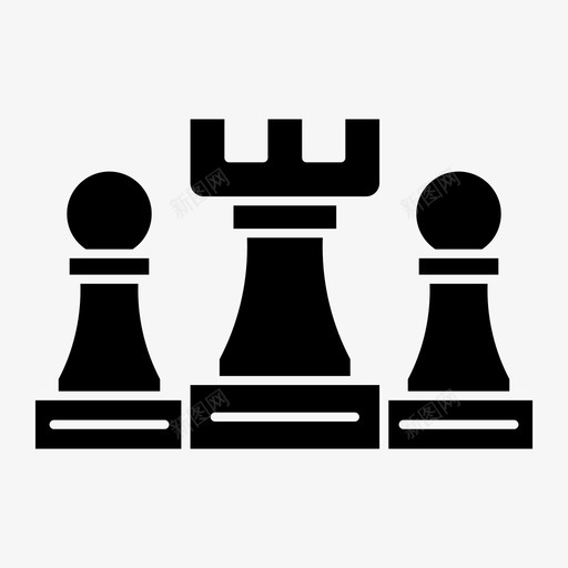 策略象棋优化图标svg_新图网 https://ixintu.com 优化 搜索引擎优化 搜索引擎优化和网页优化卷3字形 策略 网页 象棋
