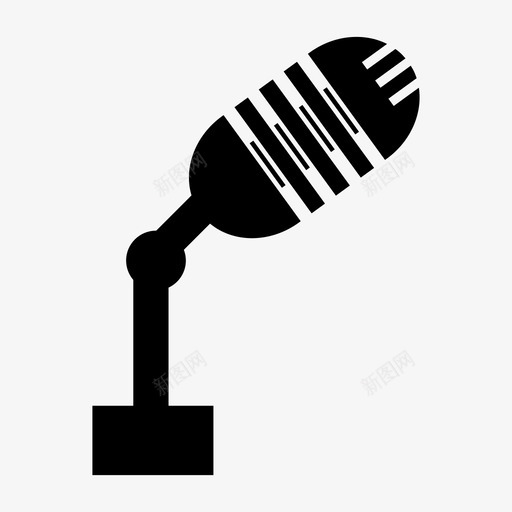 麦克风音乐会演讲者图标svg_新图网 https://ixintu.com 演讲人 演讲者 说话人 音乐会 麦克风 麦克风歌手