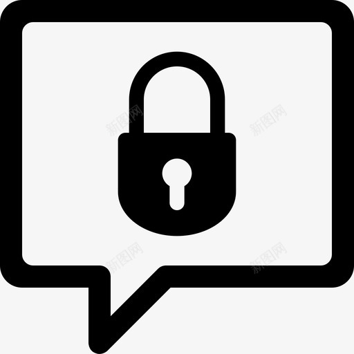锁定线程聊天锁定注释图标svg_新图网 https://ixintu.com 仅成员 挂锁 私有 聊天 聊天线程注释 锁定注释 锁定线程