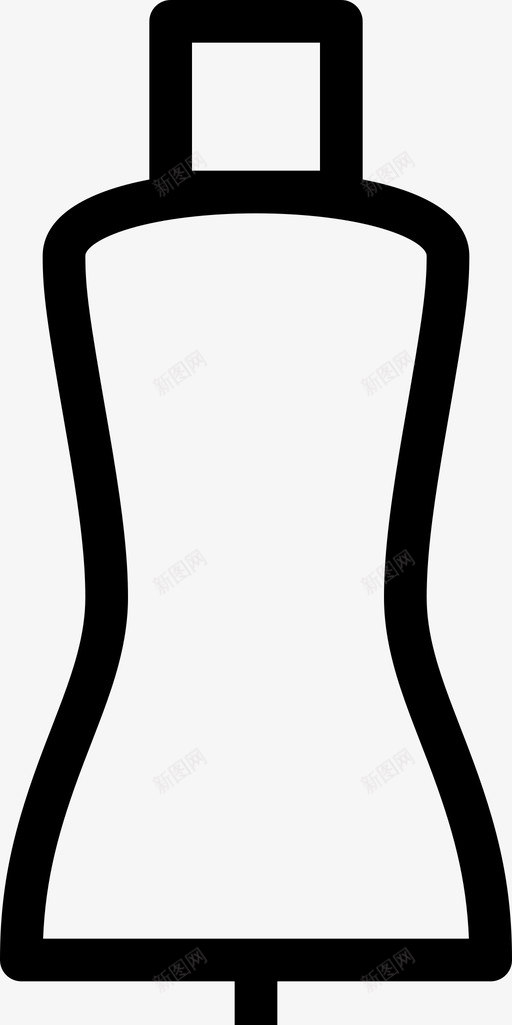 人体模型服装图标svg_新图网 https://ixintu.com 人体模型 假人 服装 洋娃娃 狡猾的女孩瘦 裁缝 设计