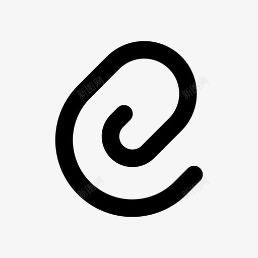 回形针附件保存图标svg_新图网 https://ixintu.com 保存 可爱的游戏图标 回形针 附件