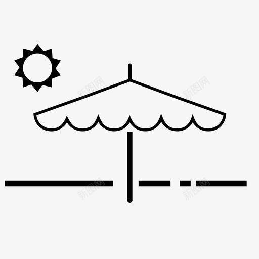 海滩目的地高速公路图标svg_新图网 https://ixintu.com 公路 旅行 海滩 目的地 车辆 高速公路