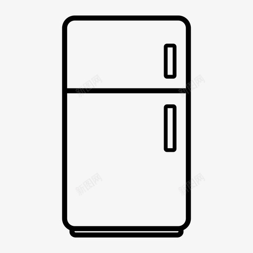 冰箱家用电器物联网图标svg_新图网 https://ixintu.com 冰箱 厨房 家用电器 物联网