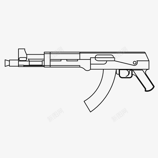 步枪反击枪图标svg_新图网 https://ixintu.com 反击 战争 枪 步枪 武器 特警