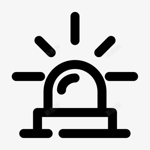 紧急情况警报铃声图标svg_新图网 https://ixintu.com 其他 紧急情况 警报 通知 铃声