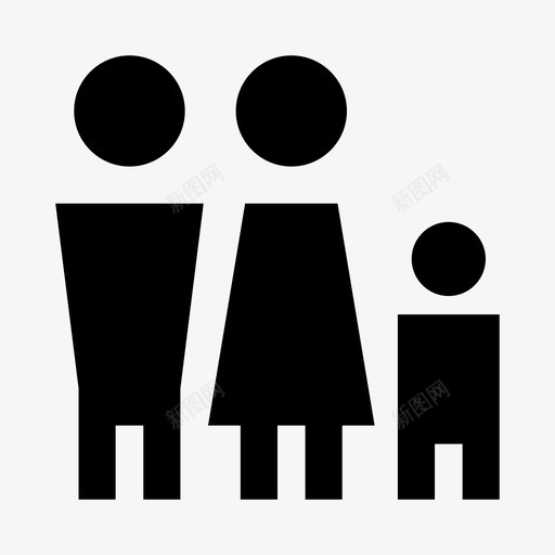 家庭孩子爸爸图标svg_新图网 https://ixintu.com 儿子 坚实 妈妈 孩子 宝宝2 家庭 爸爸