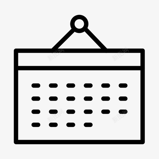 线描-列表日历svg_新图网 https://ixintu.com 线描-列表日历 23