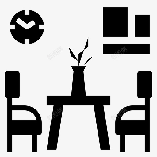 餐桌厨房照片图标svg_新图网 https://ixintu.com 厨房 厨房用具 房间 照片 餐桌