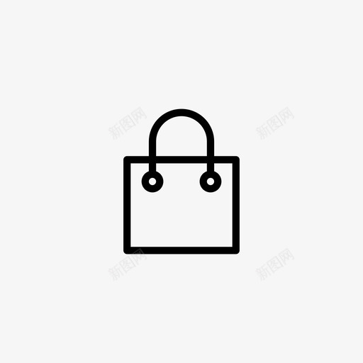购物袋杂货袋手袋图标svg_新图网 https://ixintu.com 手袋 杂货袋 购物袋 购物袋1