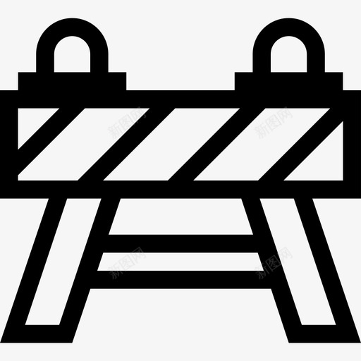 障碍物建筑重新限制图标svg_新图网 https://ixintu.com 交通 建筑 简单线路 道路 重新限制 障碍物