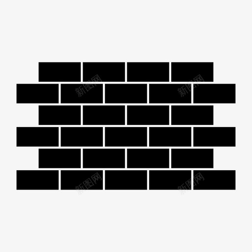 砖墙封锁防范图标svg_新图网 https://ixintu.com 保护 封锁 砖墙 防范 隐私