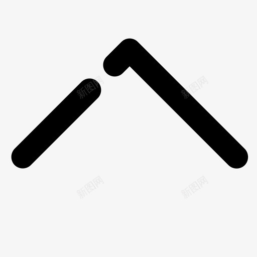 上圆箭头插入符号图标svg_新图网 https://ixintu.com 上圆箭头 插入符号