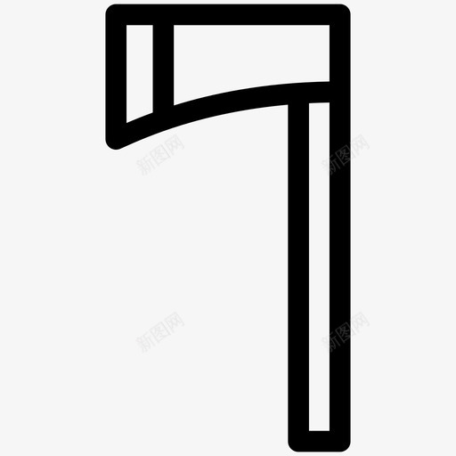 斧头森林户外图标svg_新图网 https://ixintu.com 户外 斧头 森林 维京人 野营线