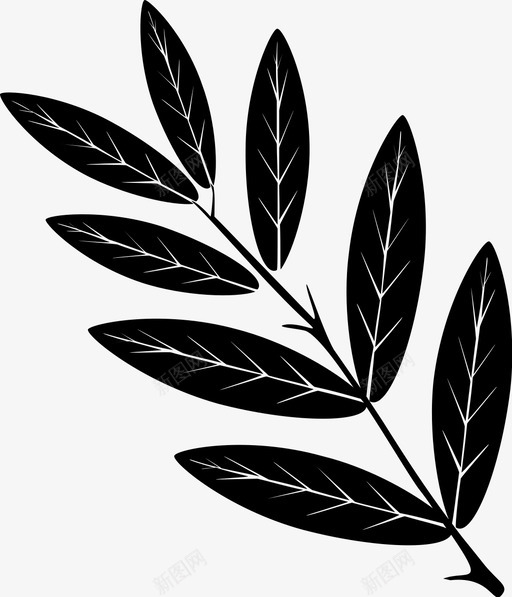 叶树枝菜肴图标svg_新图网 https://ixintu.com 叶 新鲜 树枝 绿色 菜肴 蔬菜