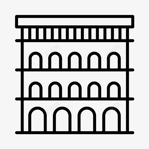 渡槽欧洲观光图标svg_新图网 https://ixintu.com 度假 旅游 欧洲 渡槽 观光