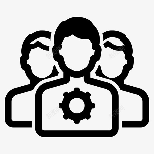 管理团队后台维护图标svg_新图网 https://ixintu.com pixa 后台 工人 管理 管理团队 维护