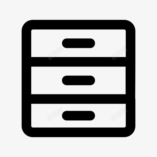 归档抽屉图标svg_新图网 https://ixintu.com 归档 抽屉