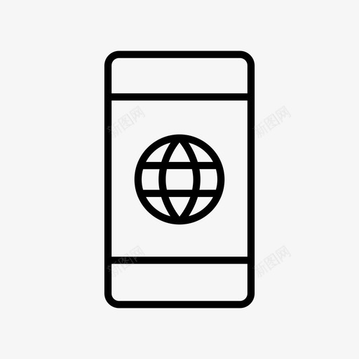移动互联网手机gsm图标svg_新图网 https://ixintu.com gsm 手机 移动互联网 线路图标