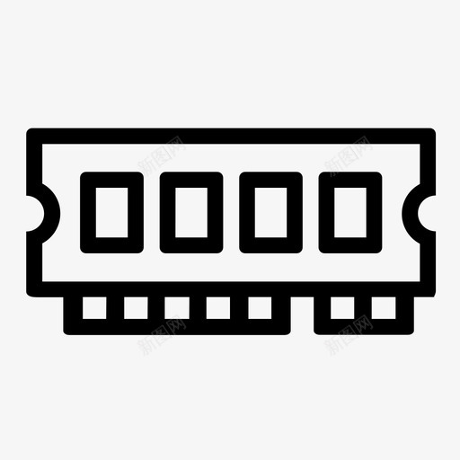内存ram计算机pc图标svg_新图网 https://ixintu.com pc 内存ram 计算机 计算机硬件