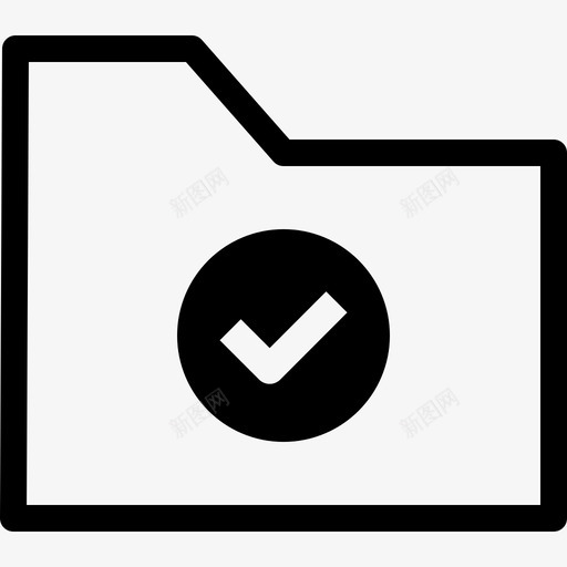 文件夹检查存档文件图标svg_新图网 https://ixintu.com 存档 文件 文件夹 文件夹检查 良好