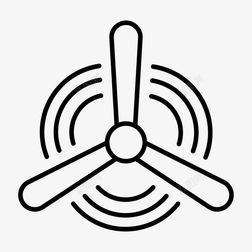 风力涡轮机清洁能源生态图标svg_新图网 https://ixintu.com 清洁能源 生态 电力 自然 风力涡轮机