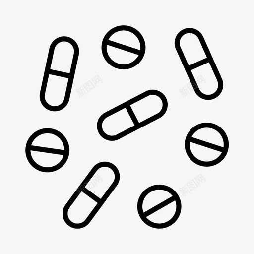 处方止痛药止痛药药物图标svg_新图网 https://ixintu.com 处方止痛药 止痛药 药片 药物